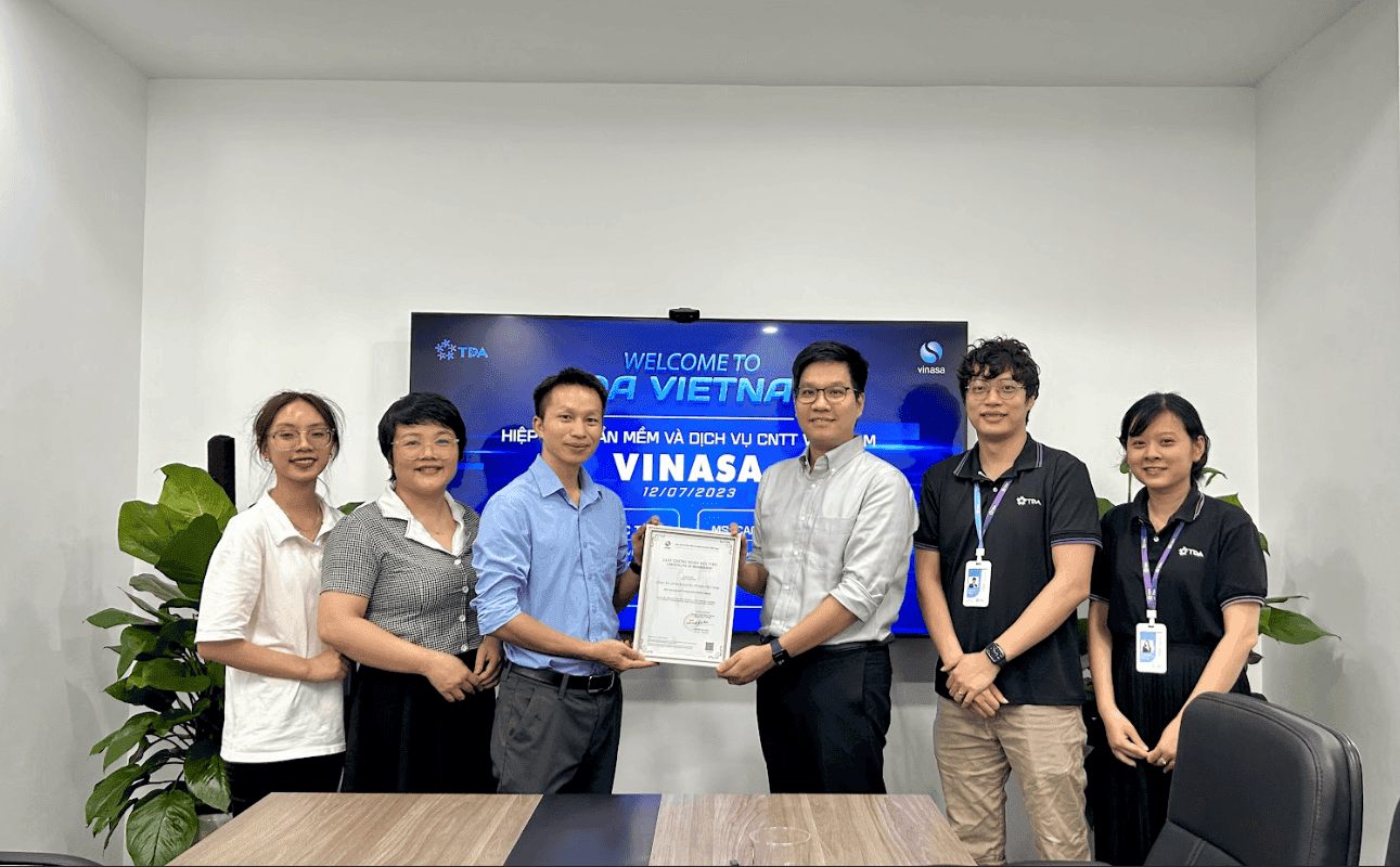 TDA Vietnam gia nhập Hiệp hội Phần mềm và Dịch vụ CNTT Việt Nam (VINASA)